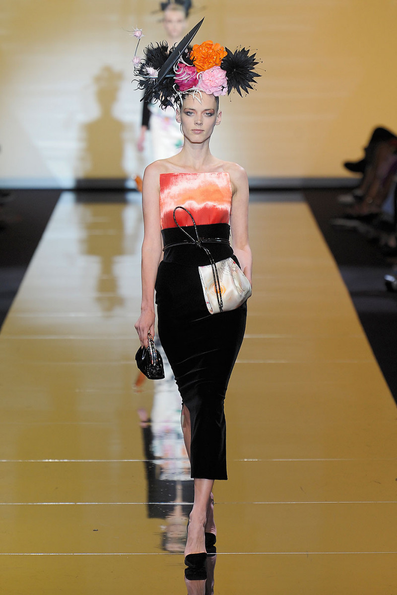 Dovile Virsilaite featured in  the Armani Prive fashion show for Autumn/Winter 2011