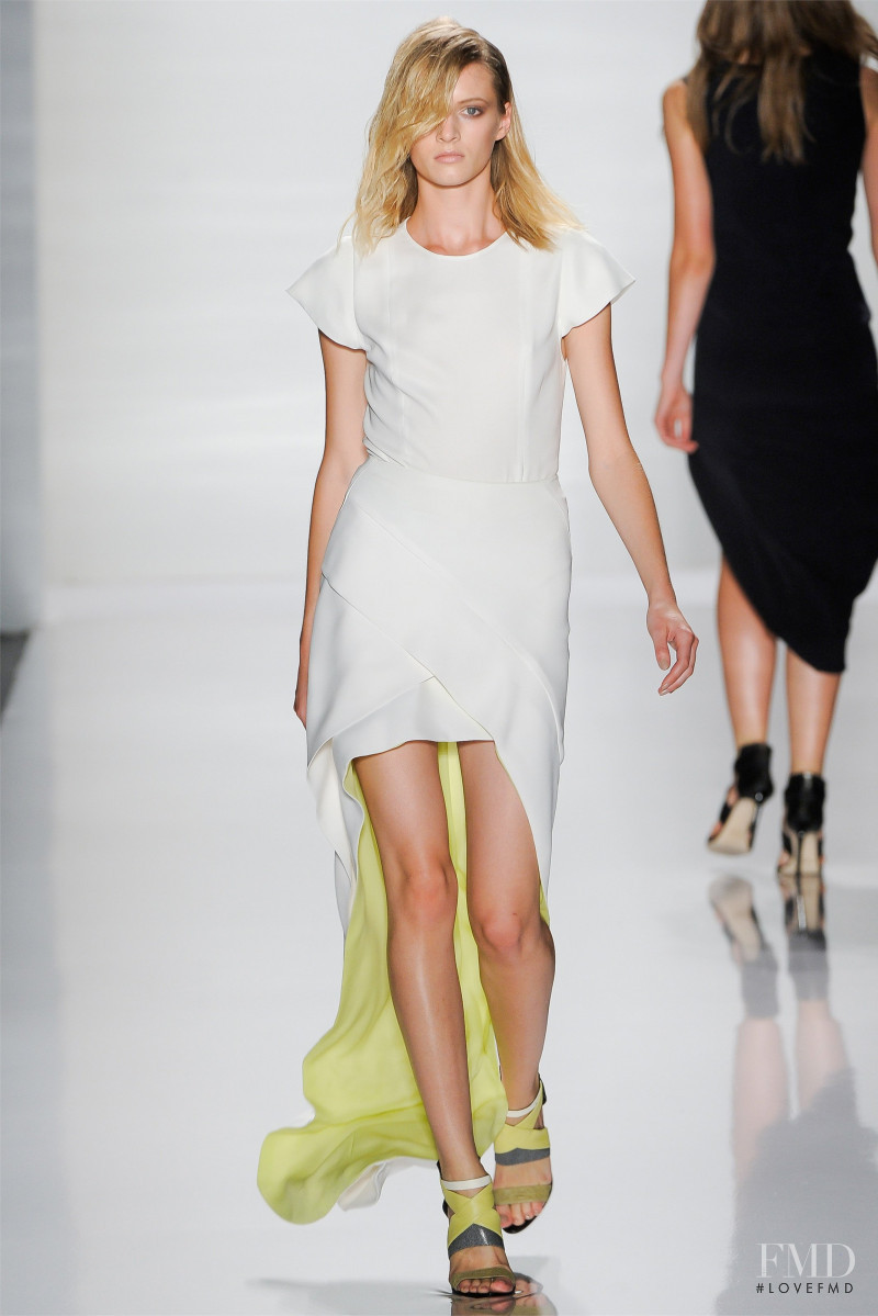 Daria Strokous featured in  the J Mendel fashion show for Spring/Summer 2012