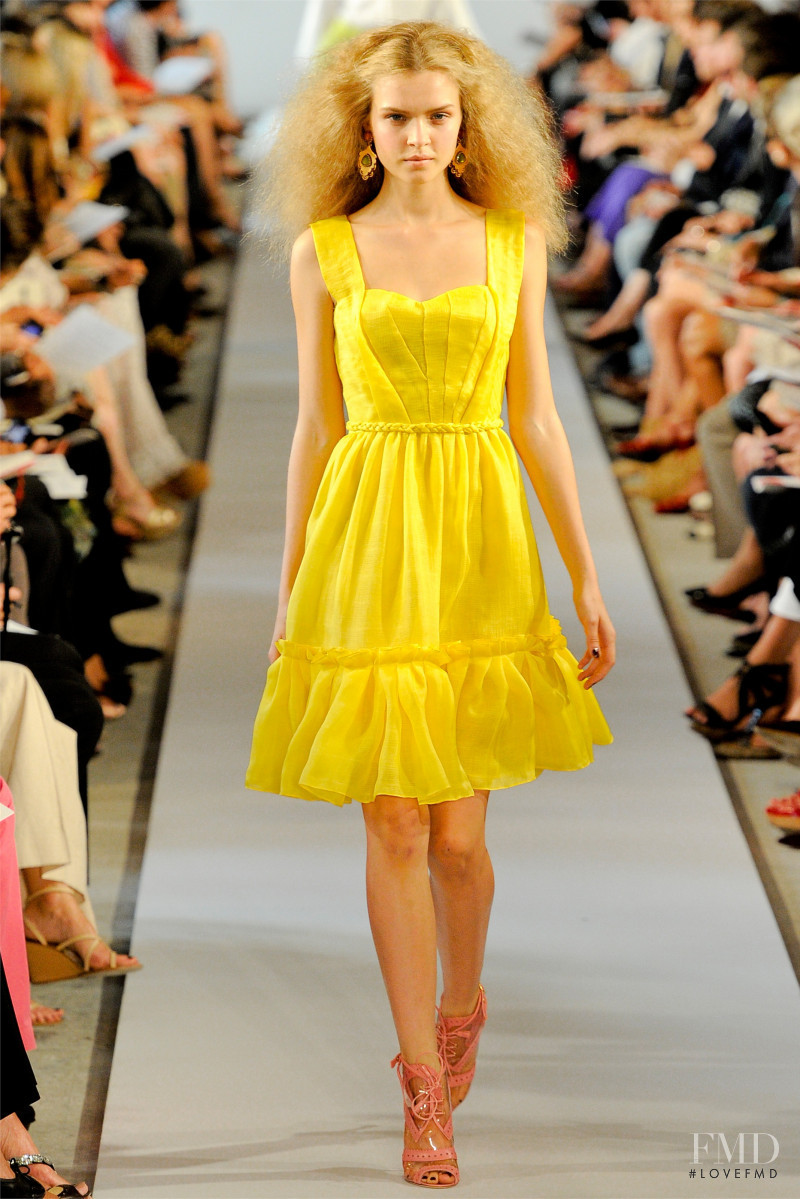Josephine Skriver featured in  the Oscar de la Renta fashion show for Spring/Summer 2012