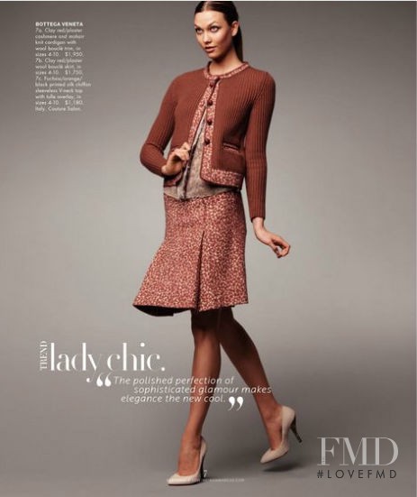 Karlie Kloss featured in  the Neiman Marcus lookbook for Fall 2011