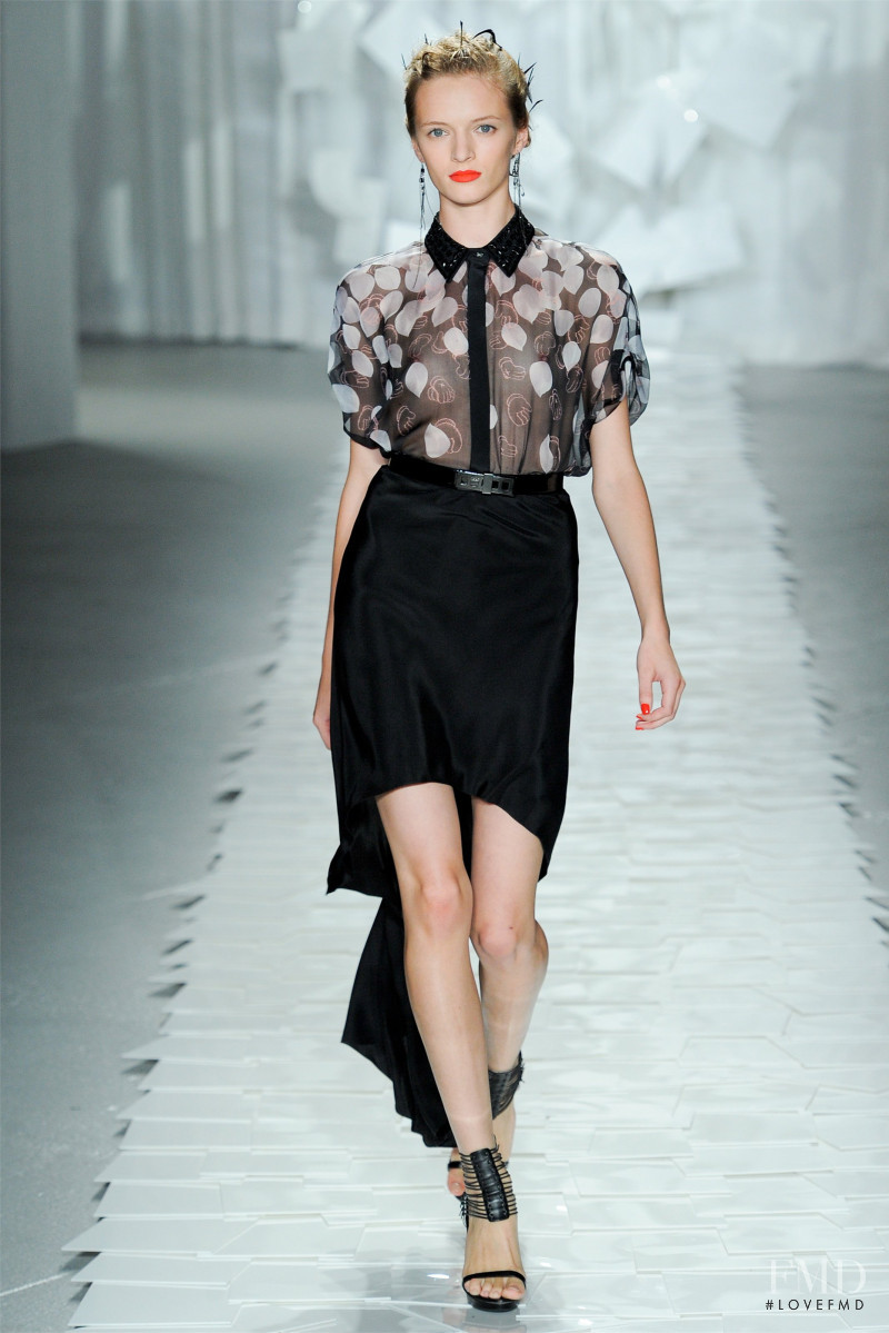 Daria Strokous featured in  the Jason Wu fashion show for Spring/Summer 2012