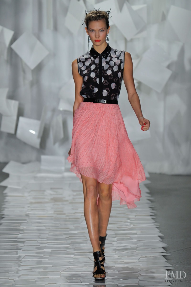 Karlie Kloss featured in  the Jason Wu fashion show for Spring/Summer 2012