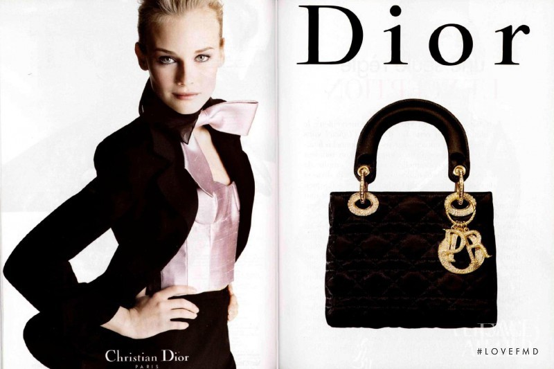 Diane Heidkruger featured in  the Christian Dior advertisement for Autumn/Winter 1996