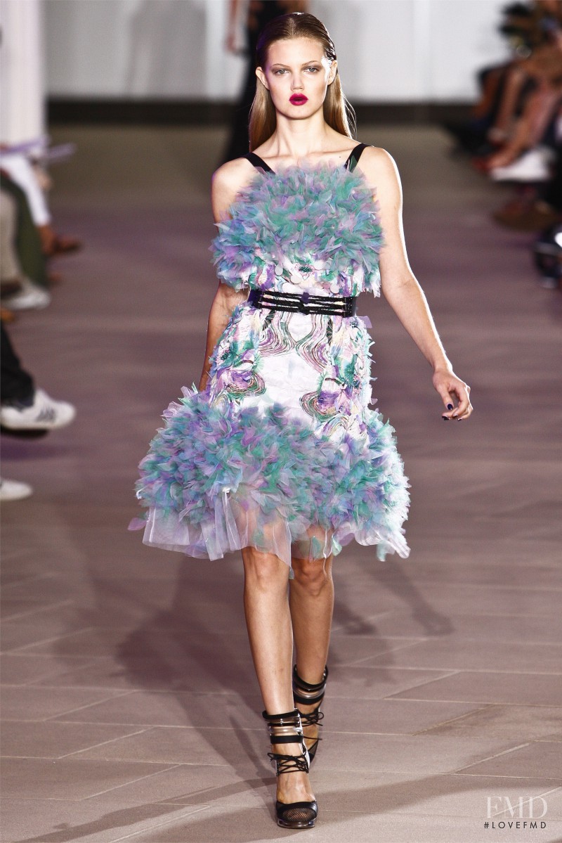 Lindsey Wixson featured in  the Prabal Gurung fashion show for Spring/Summer 2012