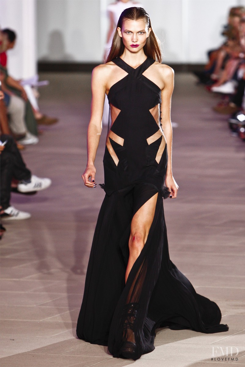 Karlie Kloss featured in  the Prabal Gurung fashion show for Spring/Summer 2012