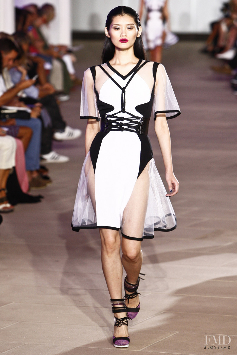 Ming Xi featured in  the Prabal Gurung fashion show for Spring/Summer 2012