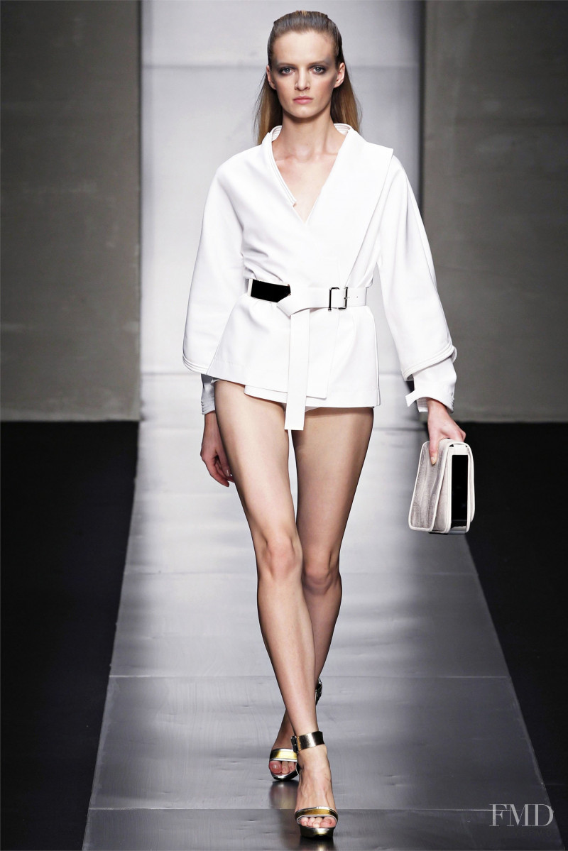 Daria Strokous featured in  the Gianfranco Ferré fashion show for Spring/Summer 2012