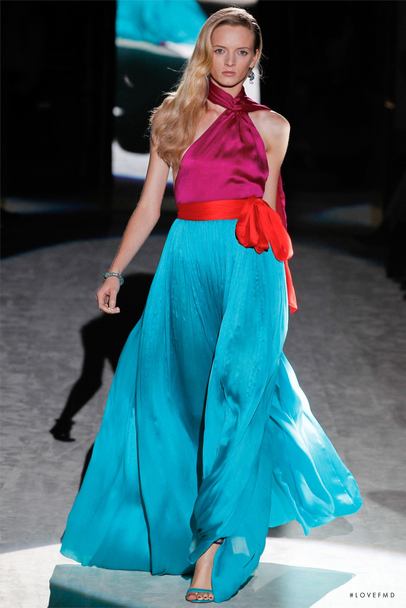 Daria Strokous featured in  the Salvatore Ferragamo fashion show for Spring/Summer 2012