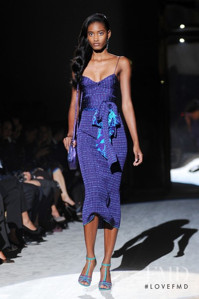 Melodie Monrose featured in  the Salvatore Ferragamo fashion show for Spring/Summer 2012
