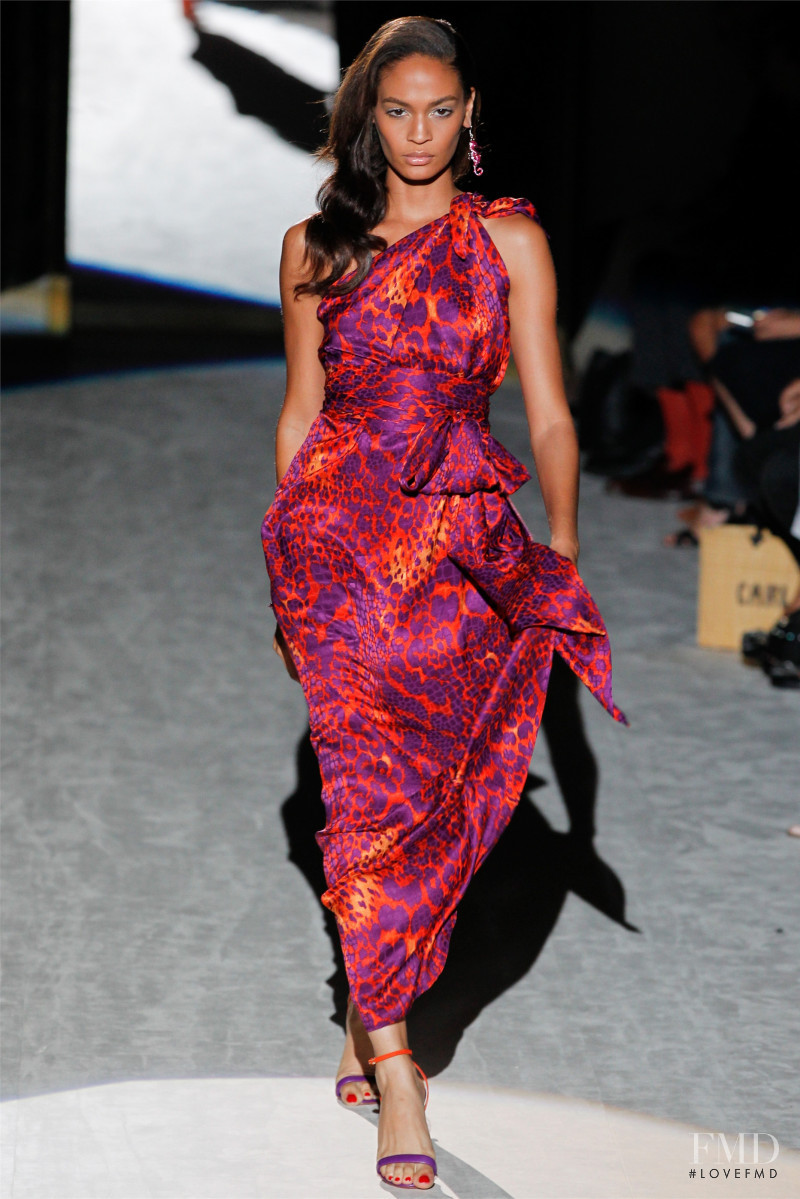 Joan Smalls featured in  the Salvatore Ferragamo fashion show for Spring/Summer 2012