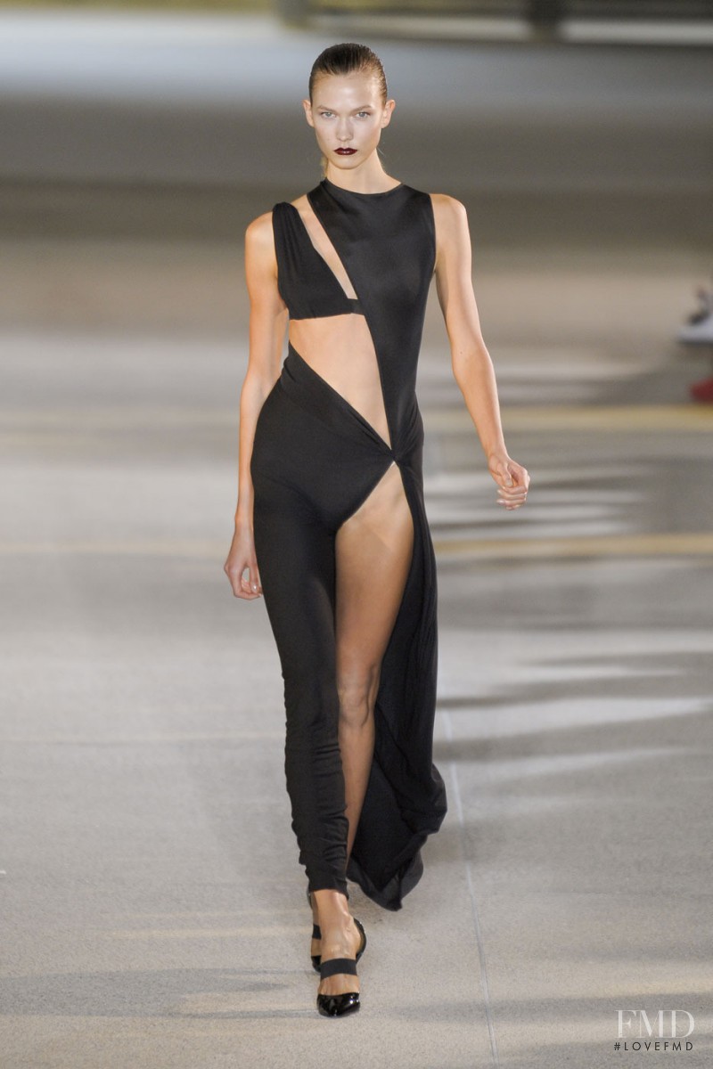 Karlie Kloss featured in  the Anthony Vaccarello fashion show for Spring/Summer 2012