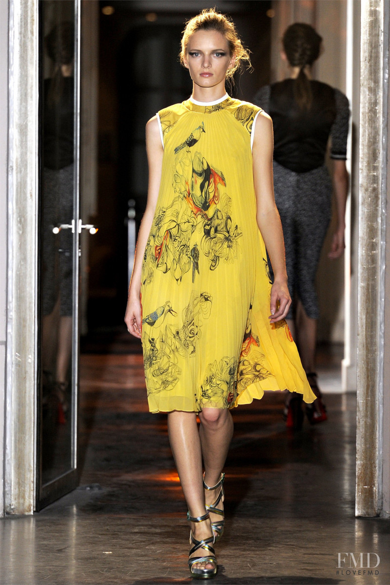 Daria Strokous featured in  the Rue Du Mail by Martina Sitbon fashion show for Spring/Summer 2012