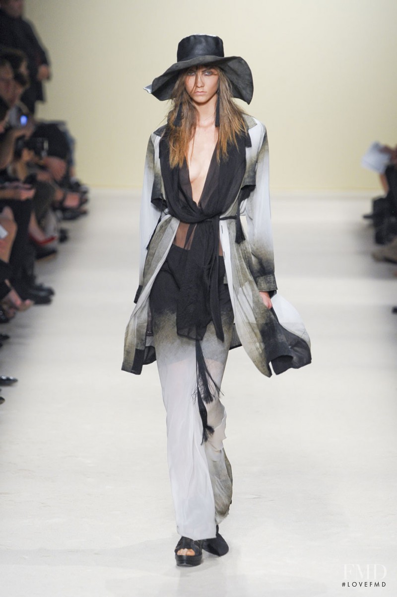 Karlie Kloss featured in  the Ann Demeulemeester fashion show for Spring/Summer 2012
