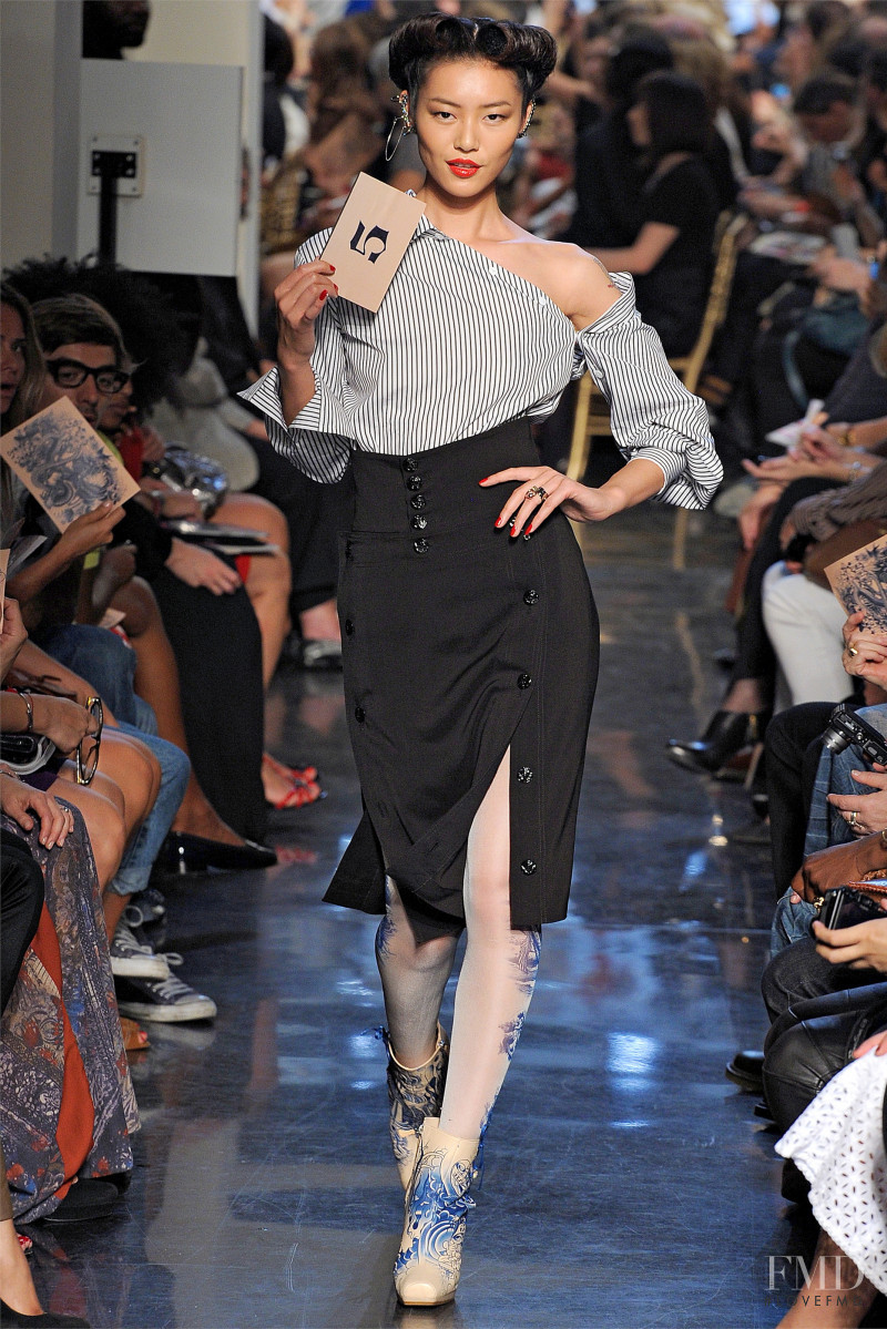 Liu Wen featured in  the Jean-Paul Gaultier fashion show for Spring/Summer 2012