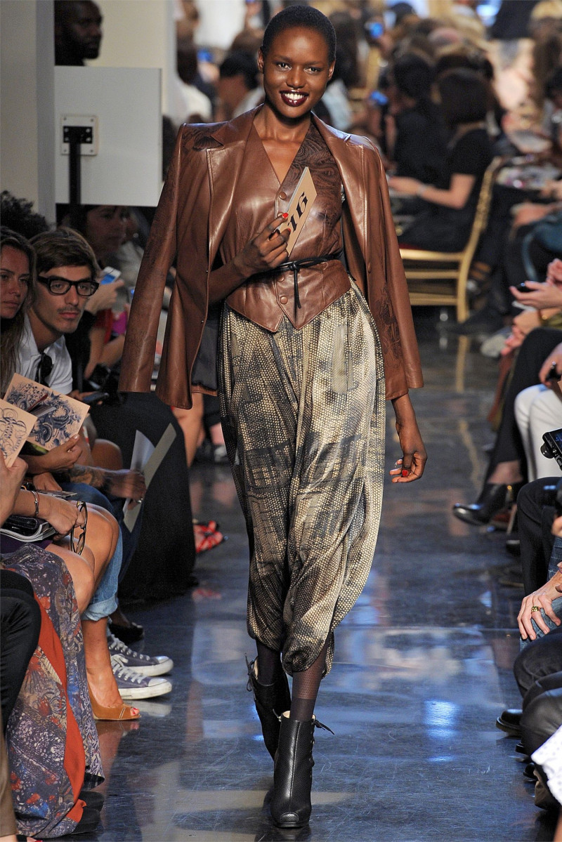 Ajak Deng featured in  the Jean-Paul Gaultier fashion show for Spring/Summer 2012