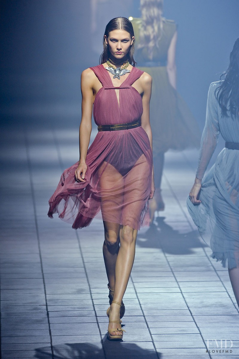 Karlie Kloss featured in  the Lanvin fashion show for Spring/Summer 2012