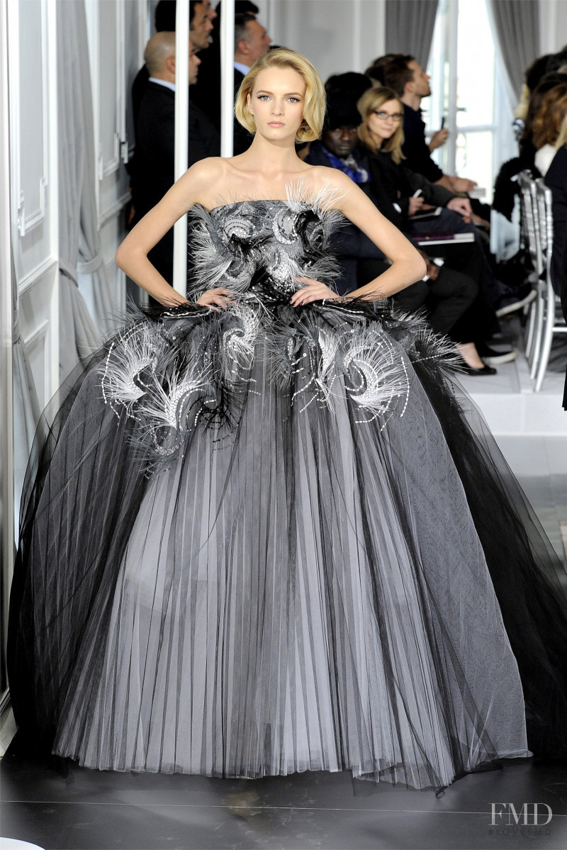 Daria Strokous featured in  the Christian Dior Haute Couture fashion show for Spring/Summer 2012