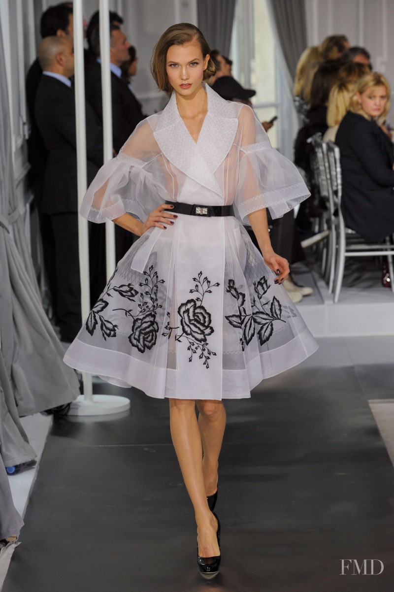 Karlie Kloss featured in  the Christian Dior Haute Couture fashion show for Spring/Summer 2012