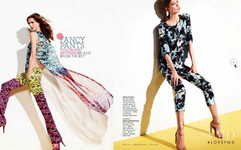 Karlie Kloss featured in  the Neiman Marcus lookbook for Spring 2012