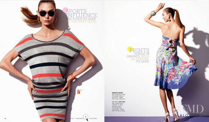 Karlie Kloss featured in  the Neiman Marcus lookbook for Spring 2012