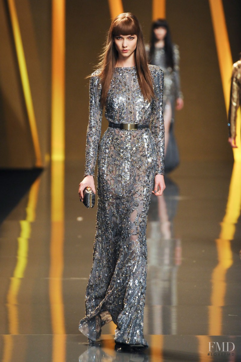 Karlie Kloss featured in  the Elie Saab fashion show for Autumn/Winter 2012