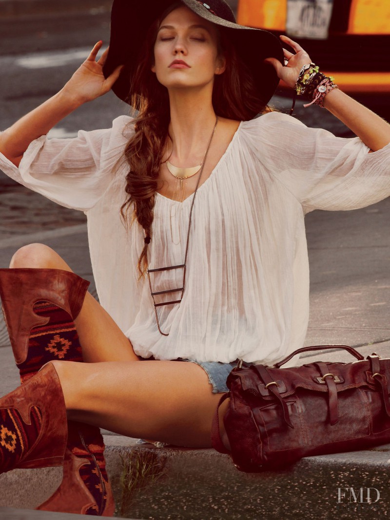 Karlie Kloss featured in  the Free People lookbook for Spring/Summer 2012