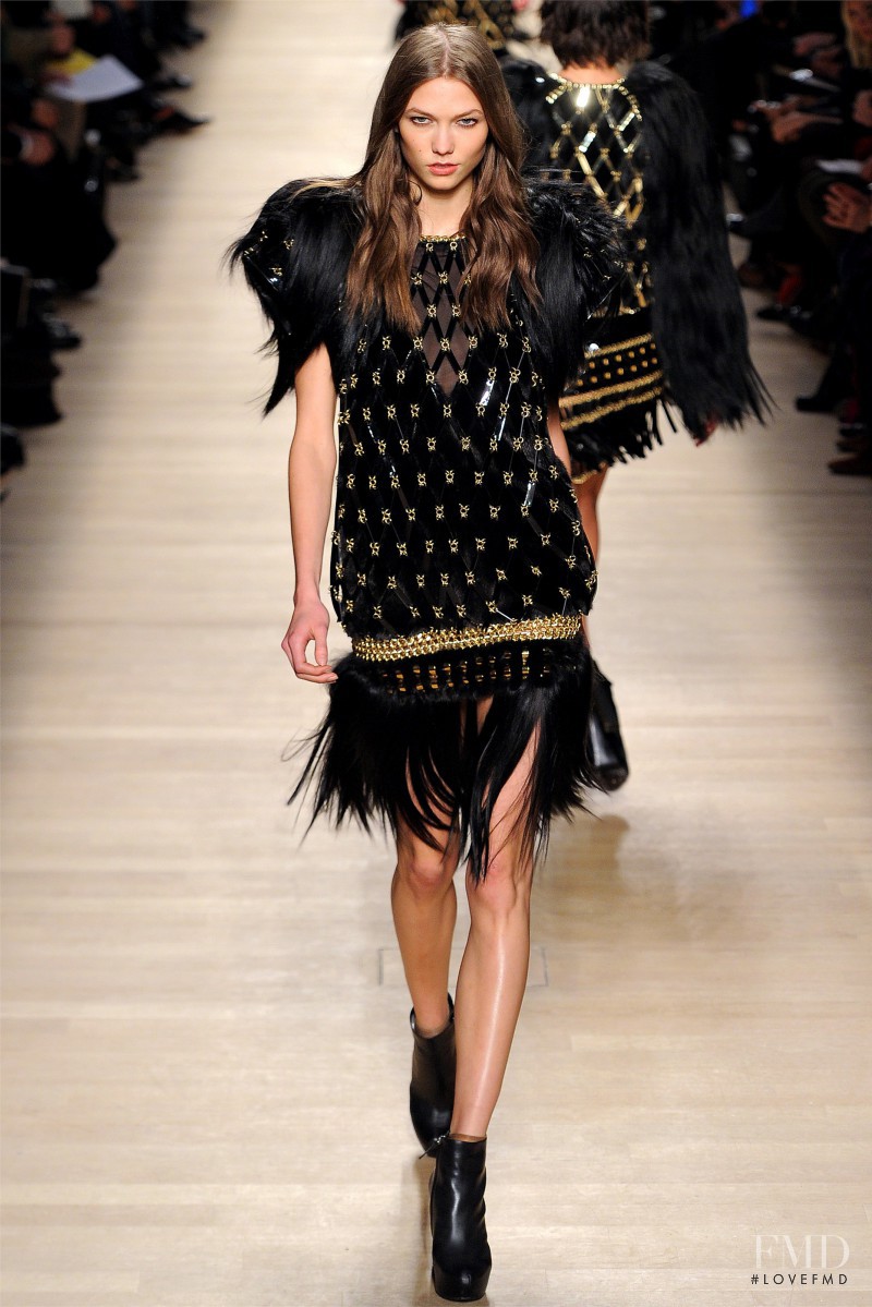 Karlie Kloss featured in  the Paco Rabanne fashion show for Autumn/Winter 2012