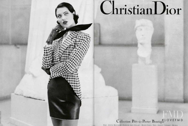 Shalom Harlow featured in  the Christian Dior advertisement for Spring/Summer 1995