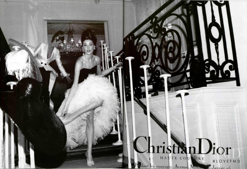 Carla Bruni featured in  the Christian Dior advertisement for Spring/Summer 1995