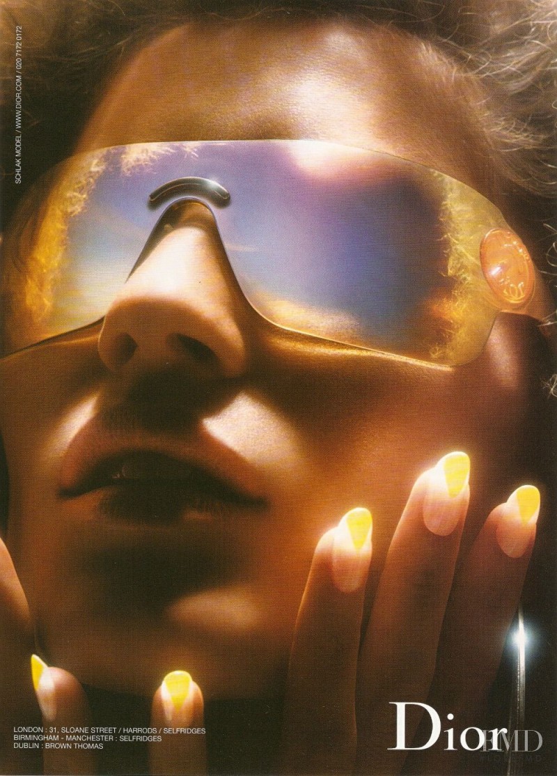 Gisele Bundchen featured in  the Dior Eyewear advertisement for Spring/Summer 2004