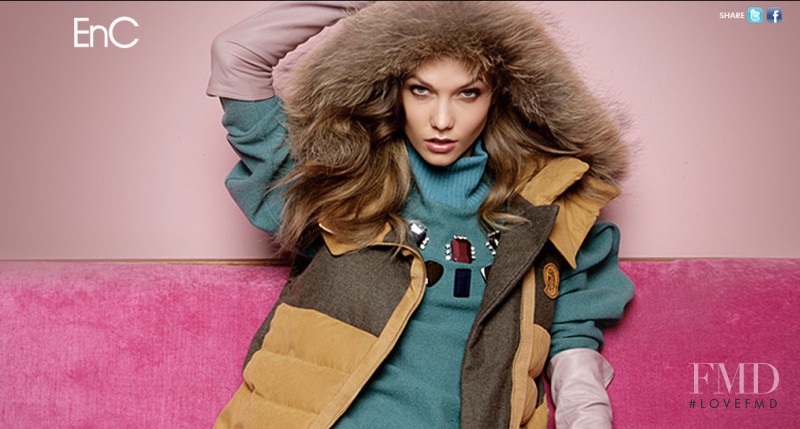 Karlie Kloss featured in  the EnC advertisement for Autumn/Winter 2012
