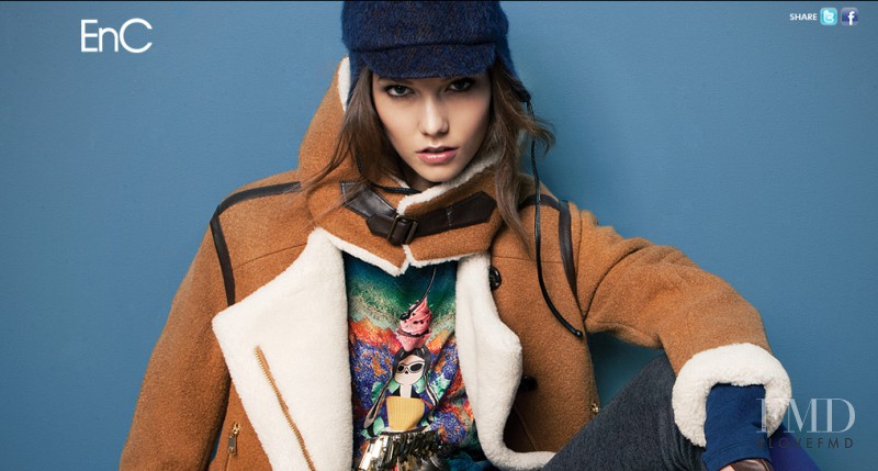 Karlie Kloss featured in  the EnC advertisement for Autumn/Winter 2012