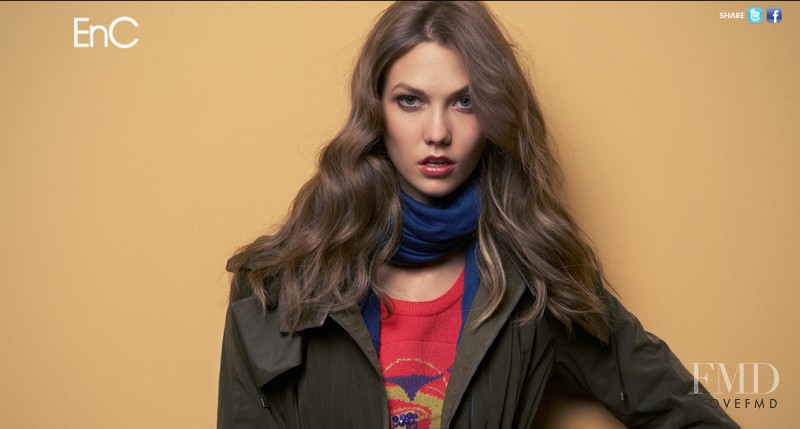 Karlie Kloss featured in  the EnC advertisement for Autumn/Winter 2012