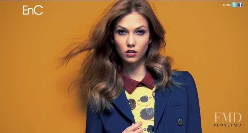 Karlie Kloss featured in  the EnC advertisement for Autumn/Winter 2012