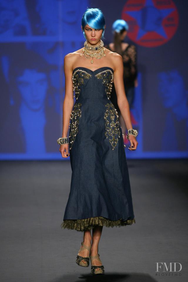 Karlie Kloss featured in  the Anna Sui fashion show for Spring/Summer 2013