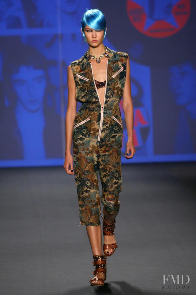 Karlie Kloss featured in  the Anna Sui fashion show for Spring/Summer 2013