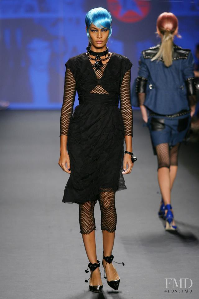 Joan Smalls featured in  the Anna Sui fashion show for Spring/Summer 2013