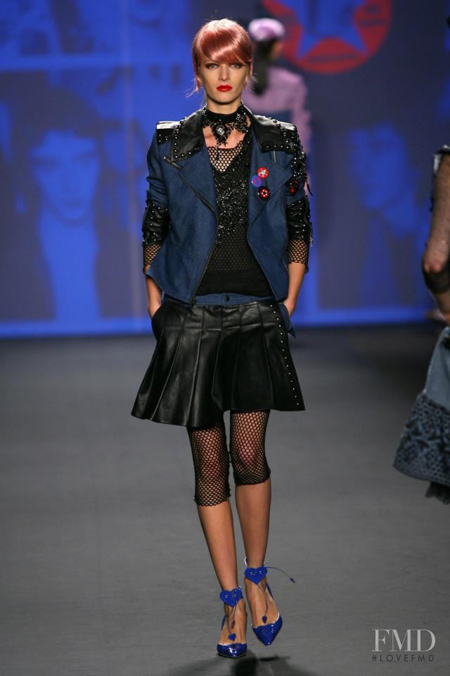 Daria Strokous featured in  the Anna Sui fashion show for Spring/Summer 2013