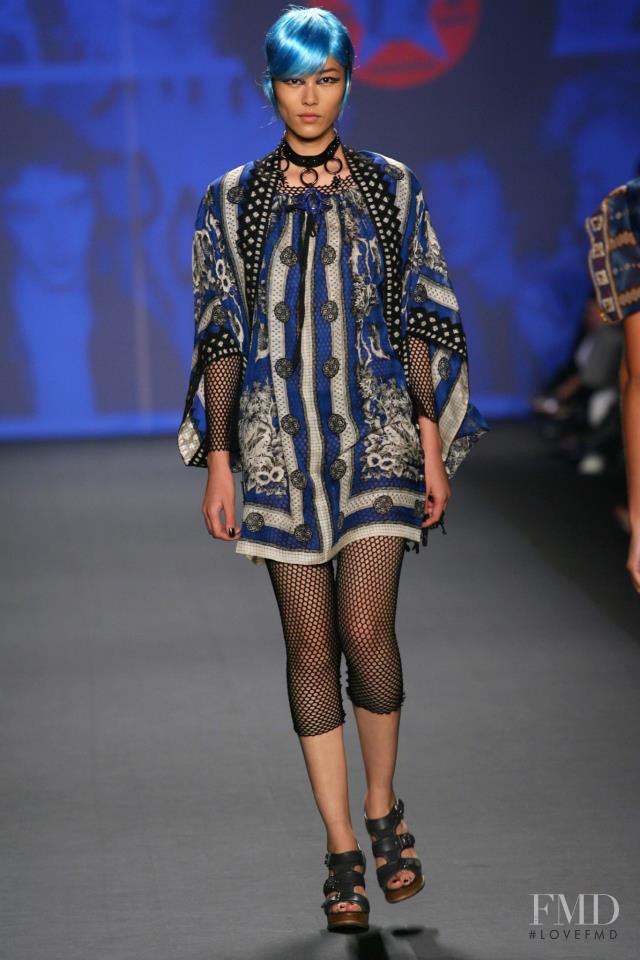 Liu Wen featured in  the Anna Sui fashion show for Spring/Summer 2013