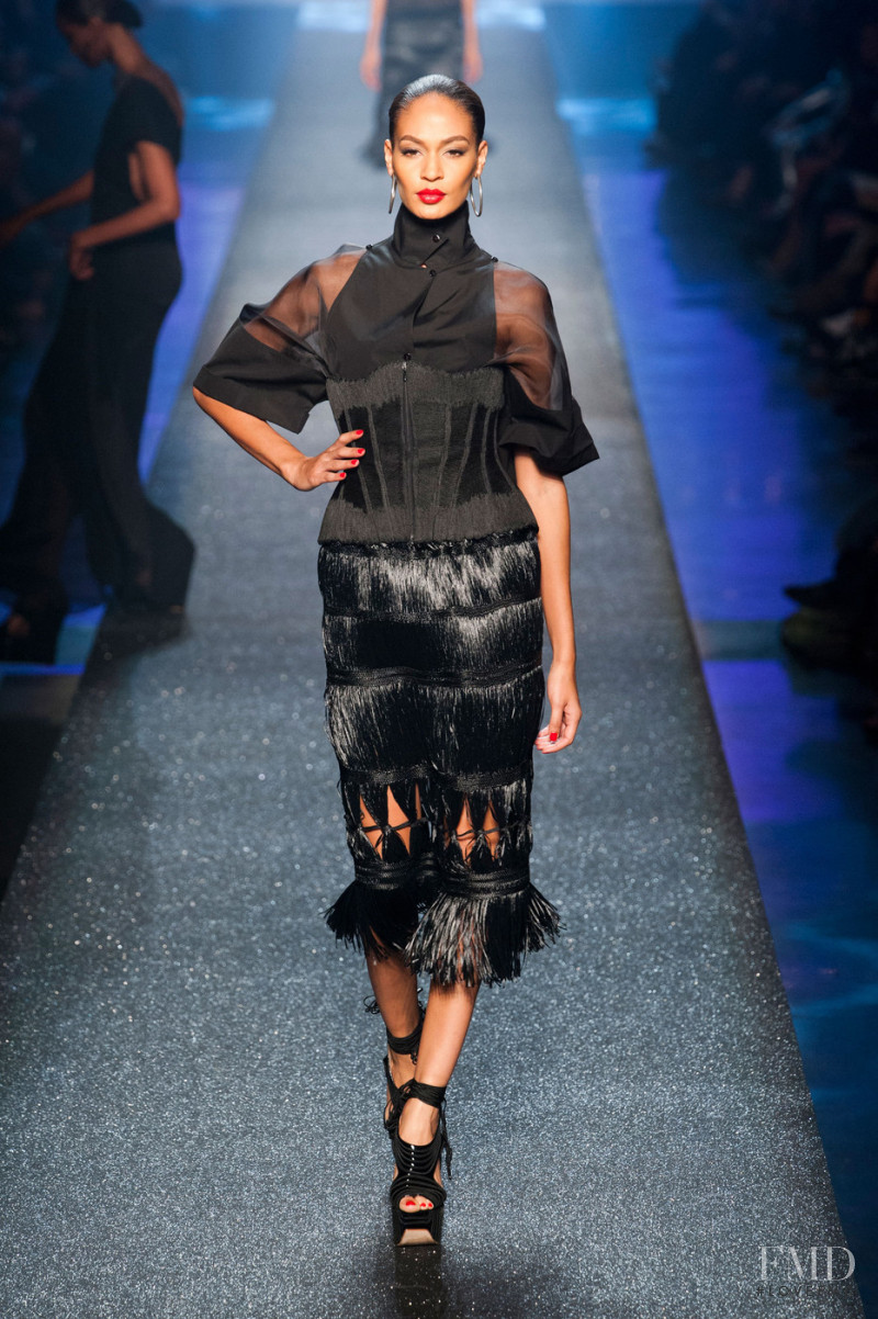 Joan Smalls featured in  the Jean-Paul Gaultier fashion show for Spring/Summer 2013