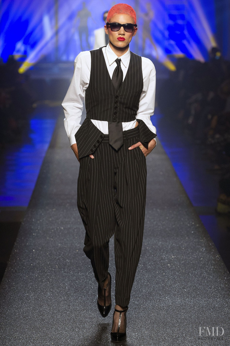 Tamy Glauser featured in  the Jean-Paul Gaultier fashion show for Spring/Summer 2013