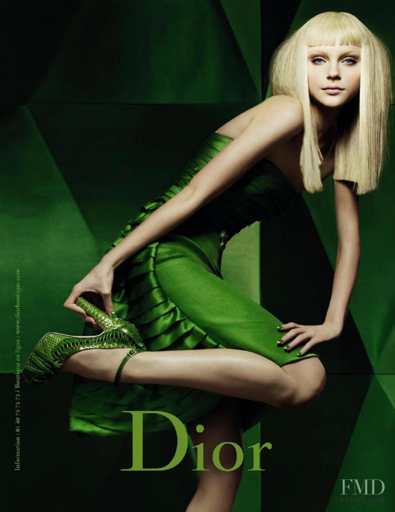Jessica Stam featured in  the Christian Dior advertisement for Autumn/Winter 2007