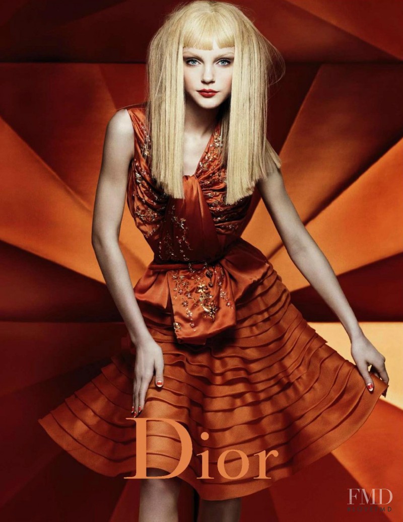 Jessica Stam featured in  the Christian Dior advertisement for Autumn/Winter 2007