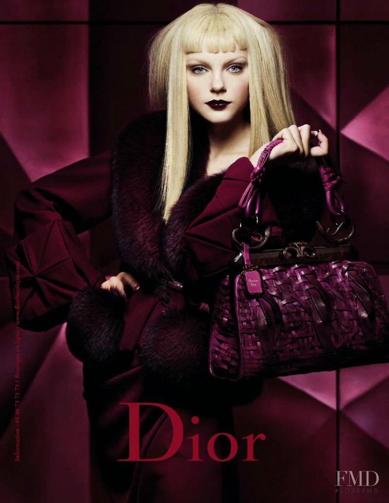 Jessica Stam featured in  the Christian Dior advertisement for Autumn/Winter 2007