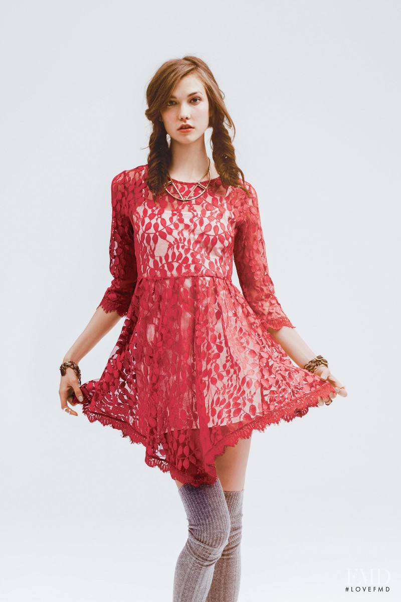 Karlie Kloss featured in  the Free People catalogue for Pre-Fall 2012