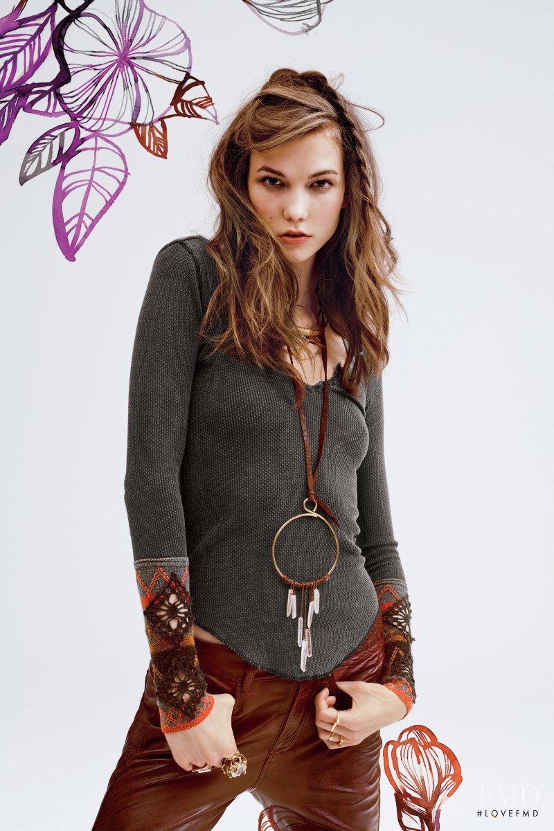 Karlie Kloss featured in  the Free People catalogue for Pre-Fall 2012