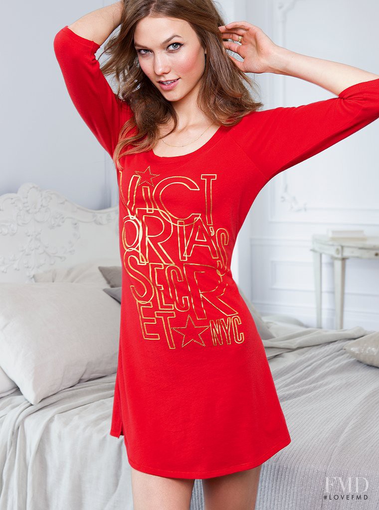 Karlie Kloss featured in  the Victoria\'s Secret Sleepwear catalogue for Autumn/Winter 2012