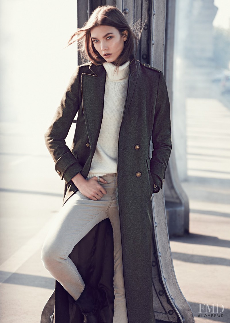 Karlie Kloss featured in  the Mango lookbook for Winter 2012