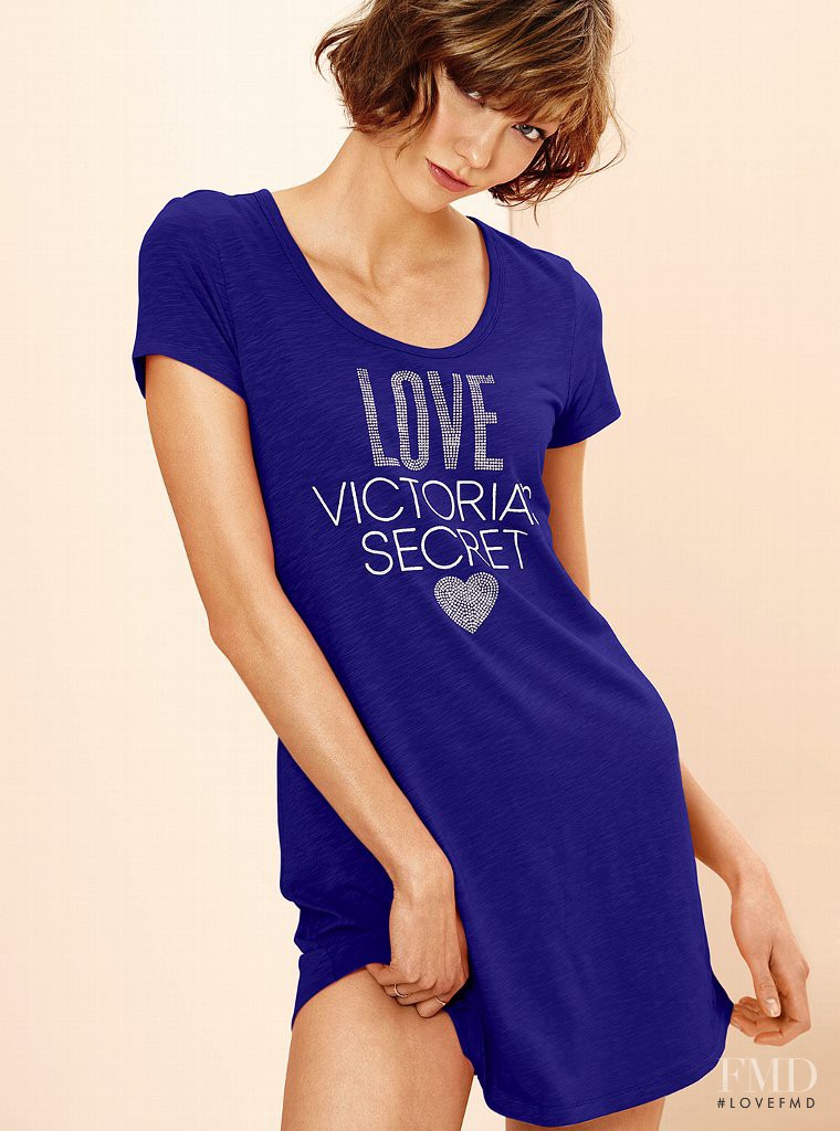 Karlie Kloss featured in  the Victoria\'s Secret Sleepwear catalogue for Spring/Summer 2013