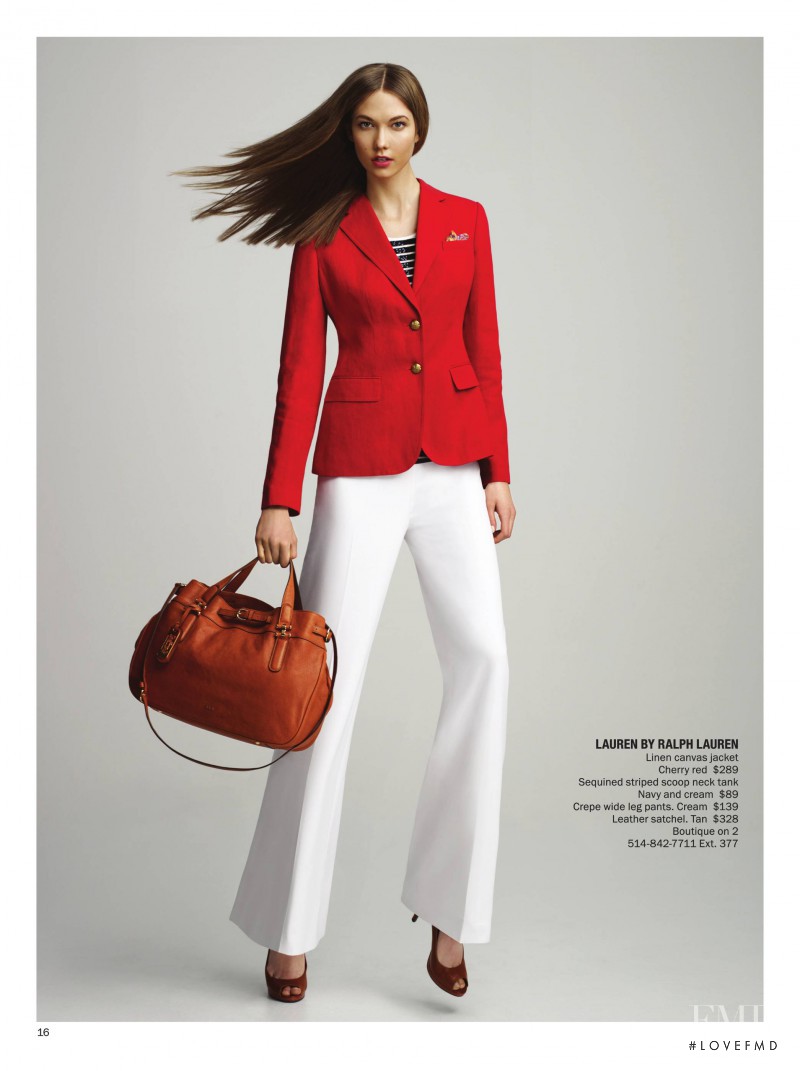 Karlie Kloss featured in  the Ogilvy catalogue for Spring/Summer 2013